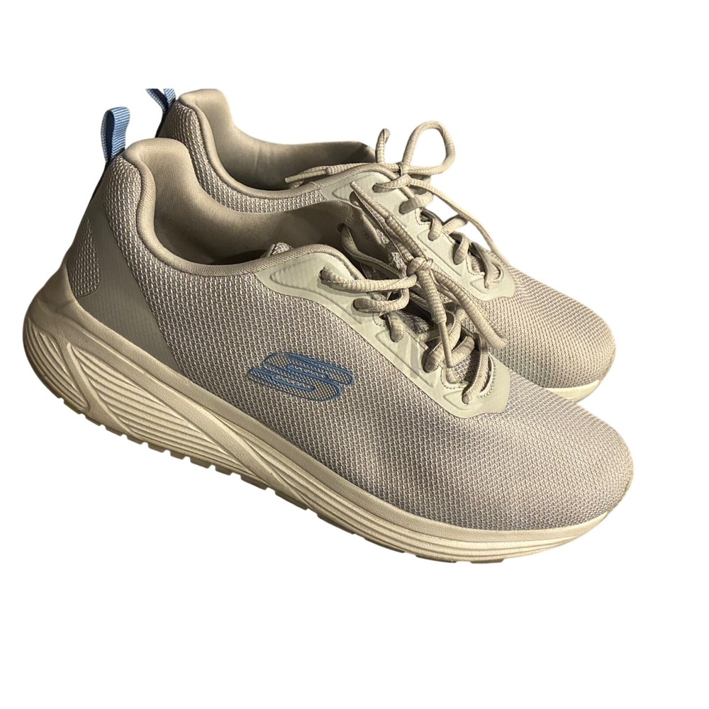 Skechers Bobs Sport Squad Chaos Grey Blue Sneakers 179116S Womens 10
